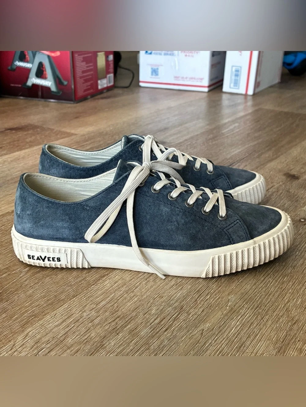 SeaVees Darby Suede Sneakers Navy Blue Women’s US 8.5 UK 6.5 EU 39.5